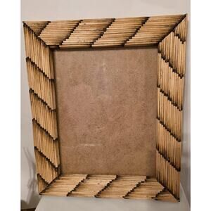 Trench Art Photo Frame Handmade Wooden Matches